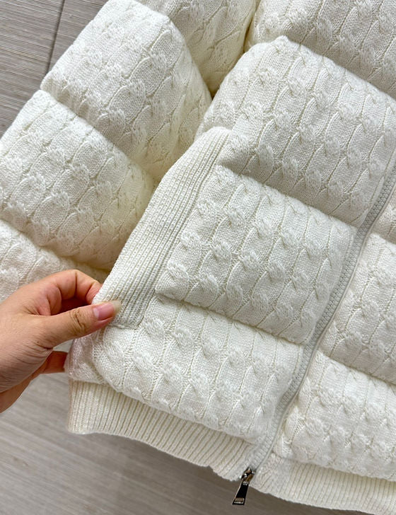 MONCLER KNIT COTTON JACKET