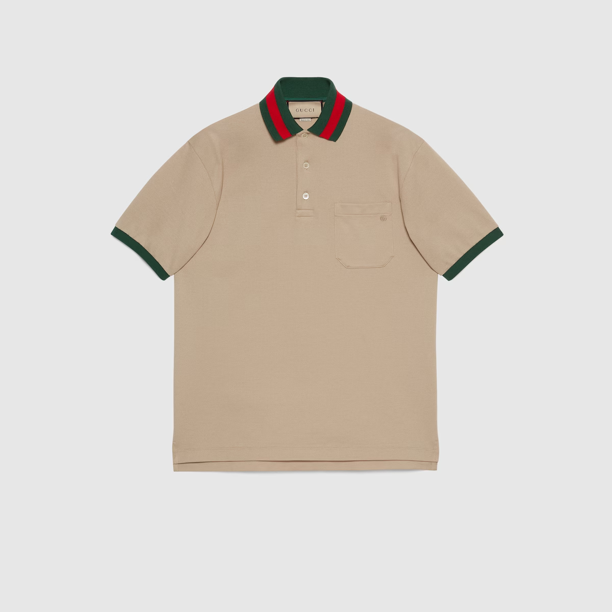 Cotton piqué polo shirt