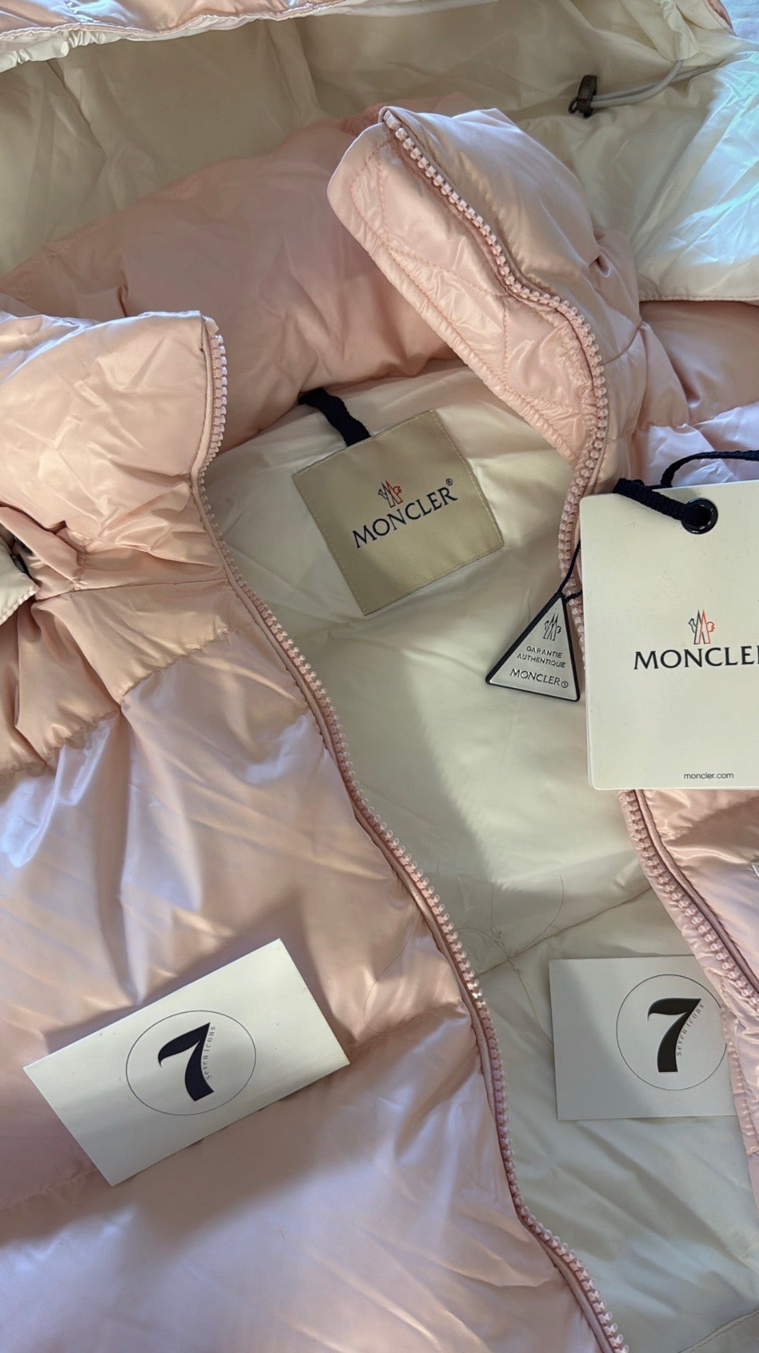 Moncler coat baby pink