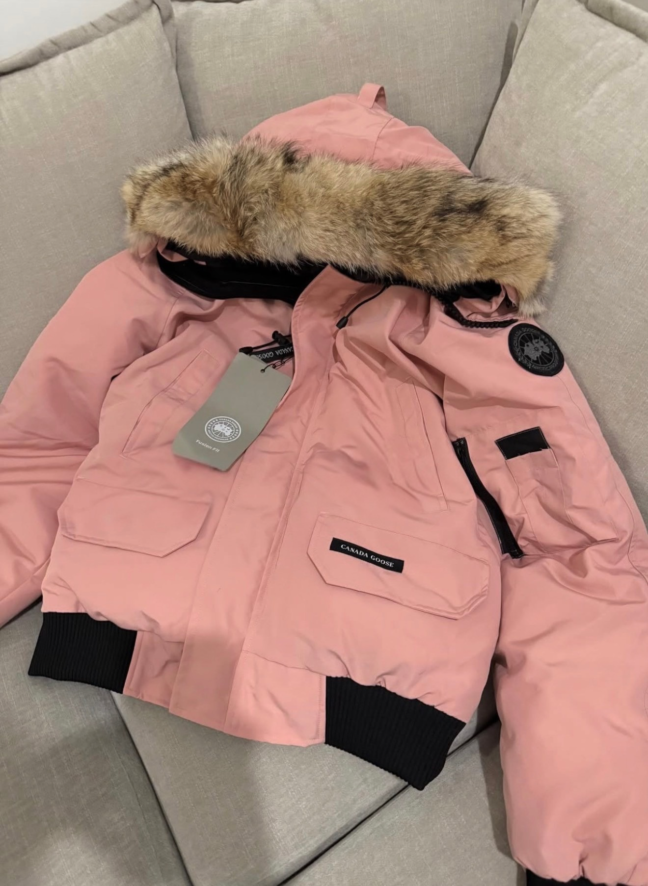CANADA GOOSE PINK COAT