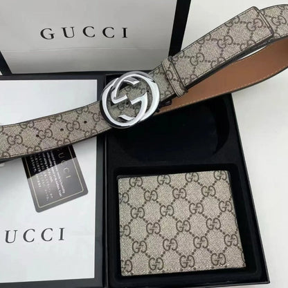 'GG' Gürtel und Portmonee