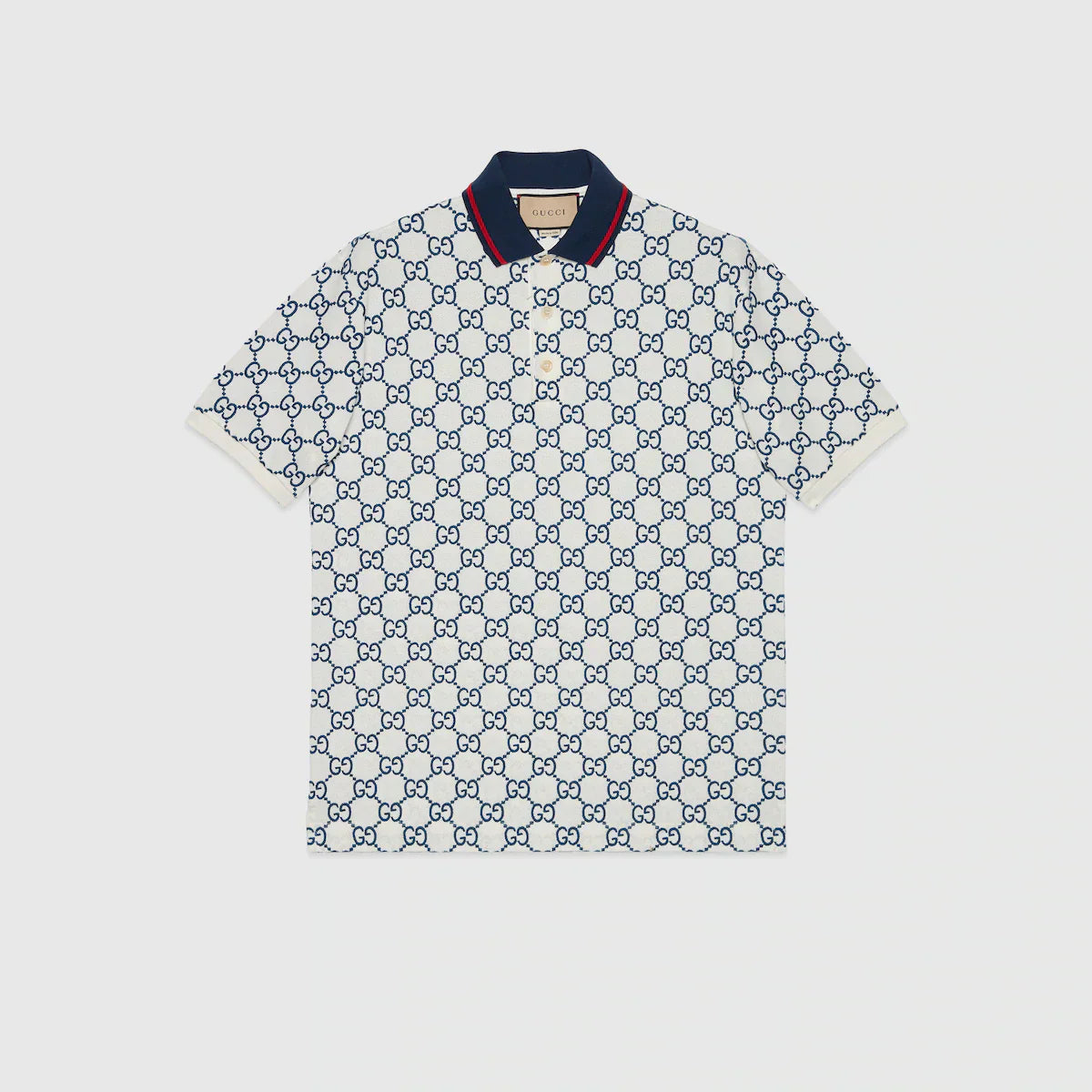 Stretch cotton polo shirt