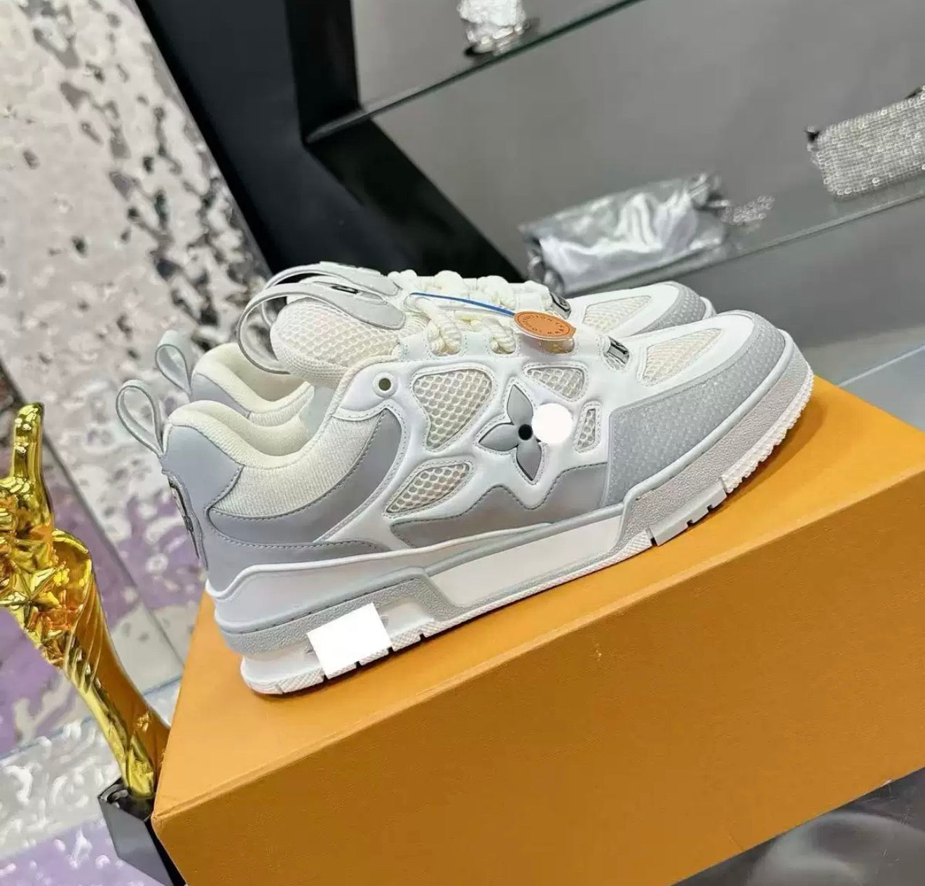 LV skate grey sneakers