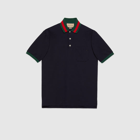 Cotton piqué polo shirt