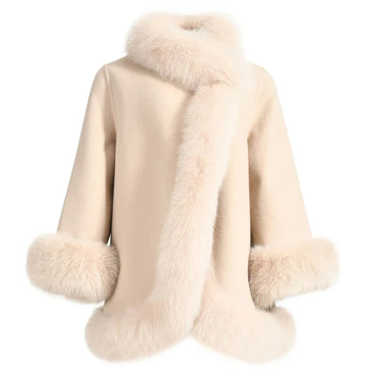 AURELIA FUR TRIM WHITE