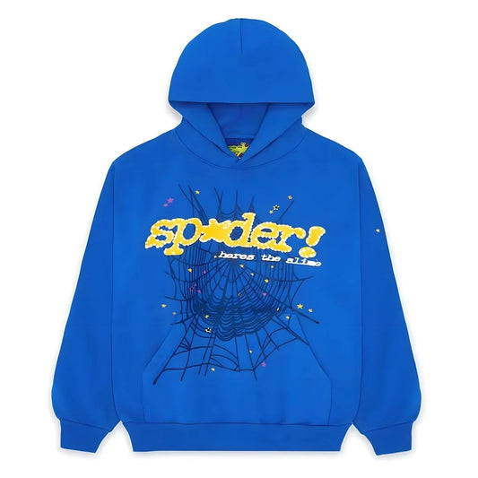 "Sp5der-Hoodie" Blue