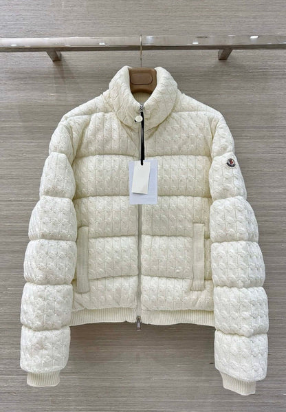 MONCLER KNIT COTTON JACKET