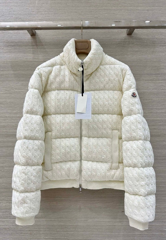 MONCLER KNIT COTTON JACKET