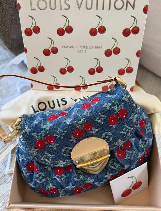 LV Cherry denim bag