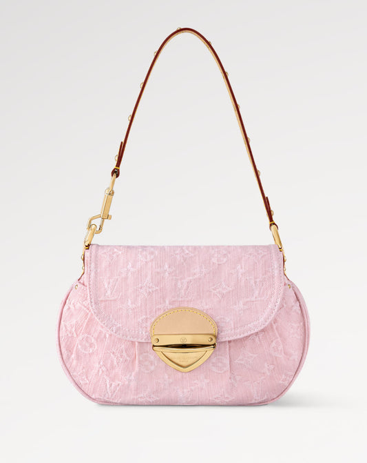 LV LIGHT PINK DENIM BAG