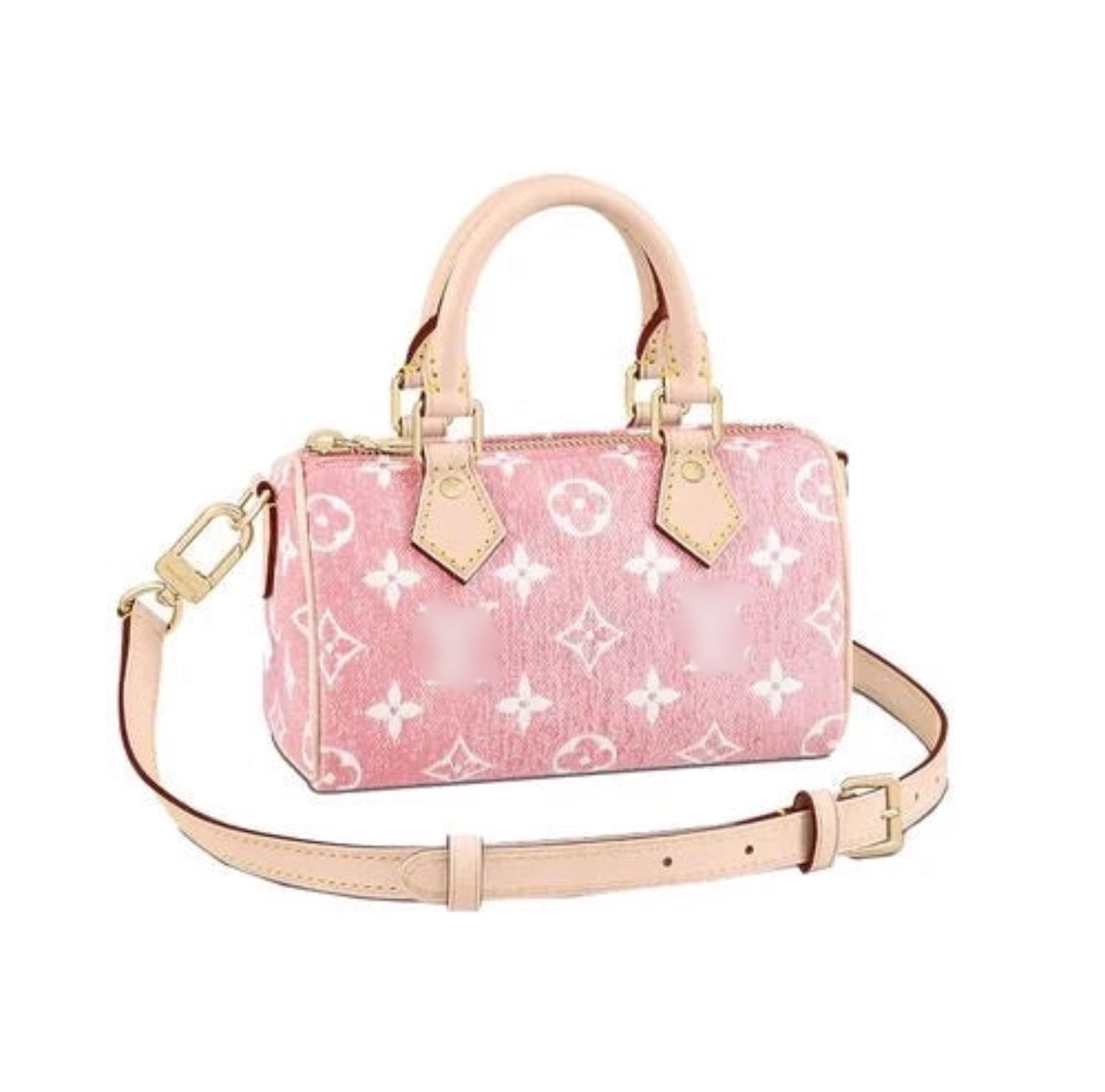 LV mini speedy pink denim