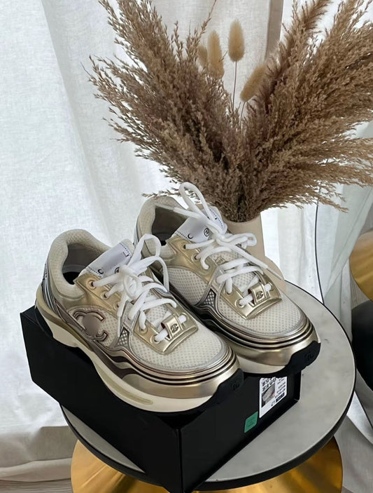 CC gold & silver trainers
