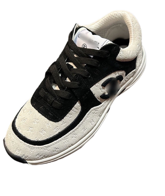 CC white & black trainers