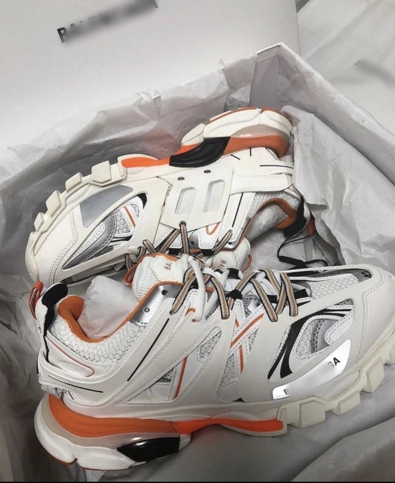 Balenciaga Tracks Orange White