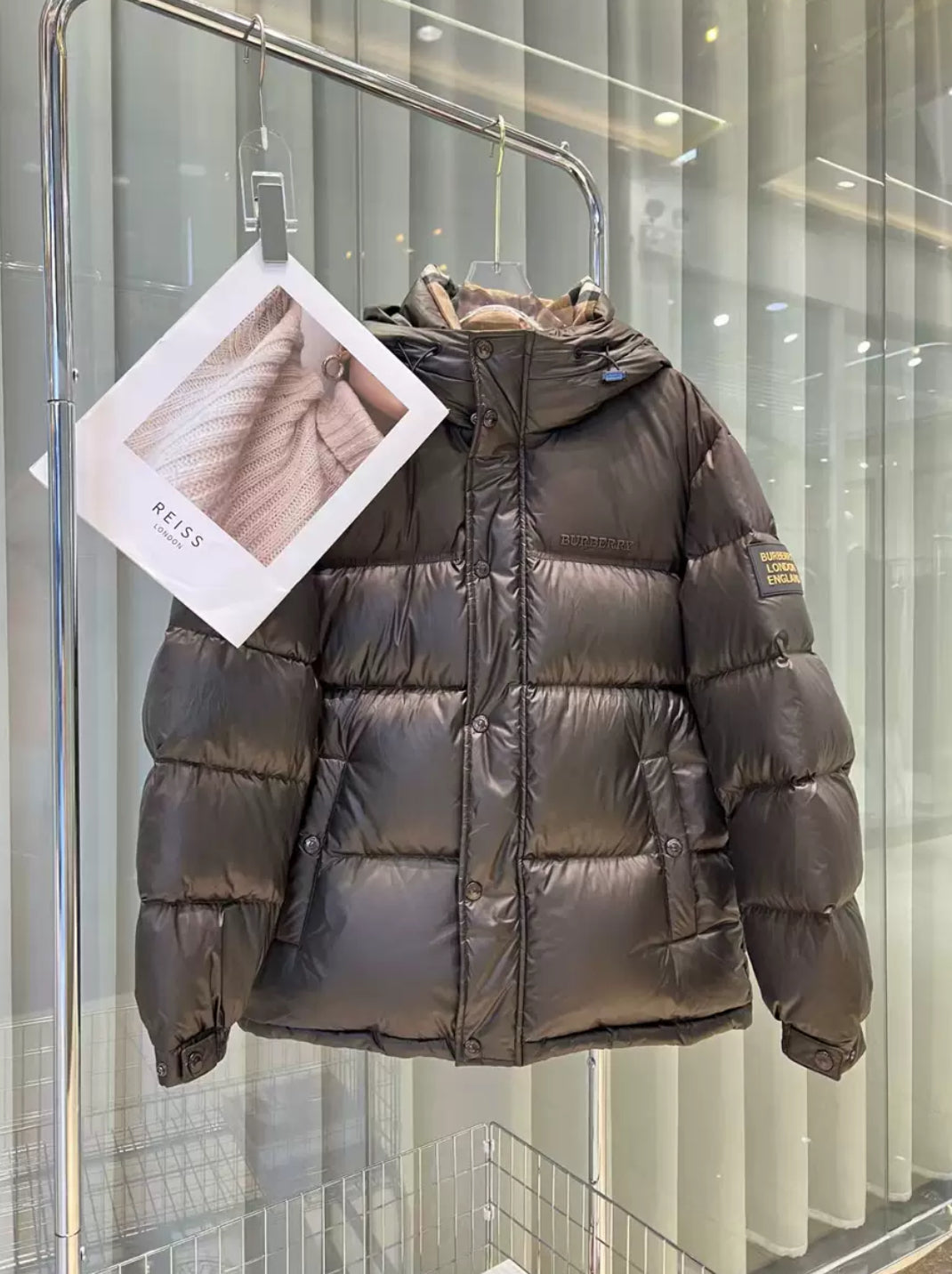 bb beige Puffer Jacke