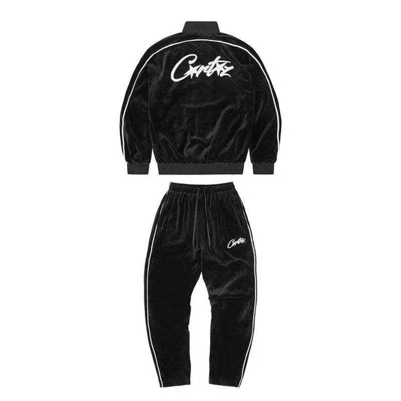 'CRTZ' Velvet Tracksuit