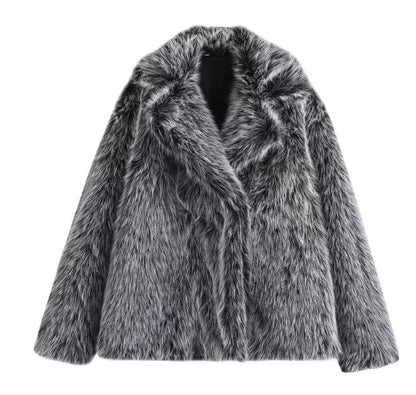 Virale Kunstfelljacke