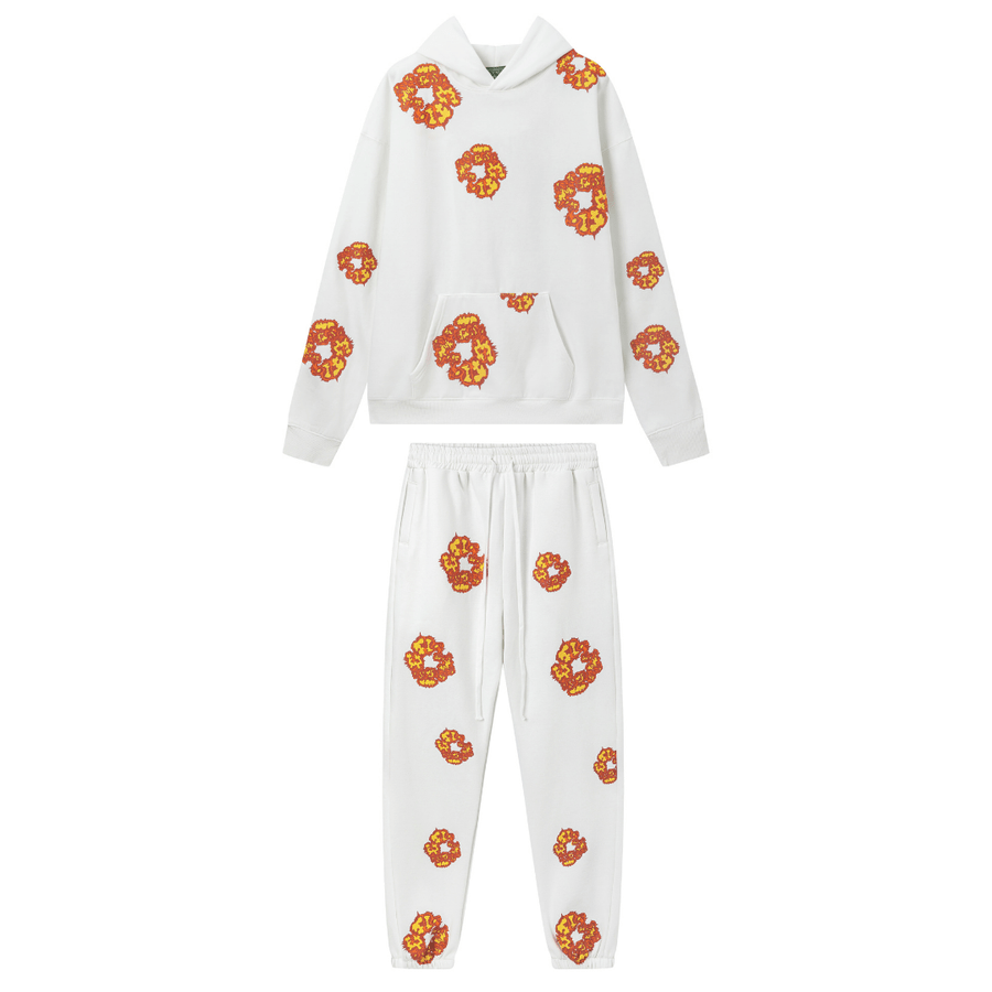 Denim Trs White Orange Tracksuitv