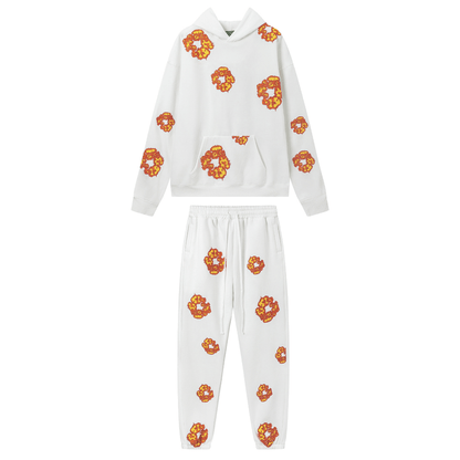 Denim Trs White Orange Tracksuitv