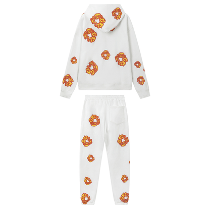 Denim Trs White Orange Tracksuitv