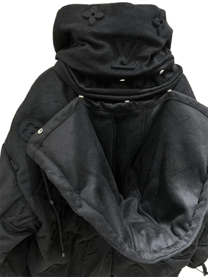 ''LV'' PUFFERJACKET BLACK