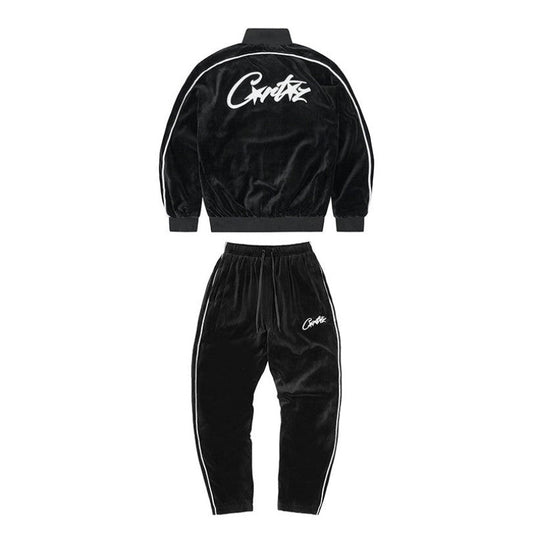 Noir Velour Tracksuit CT002