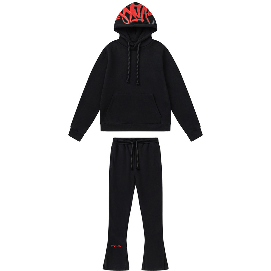 Syna Black Red Tracksuit