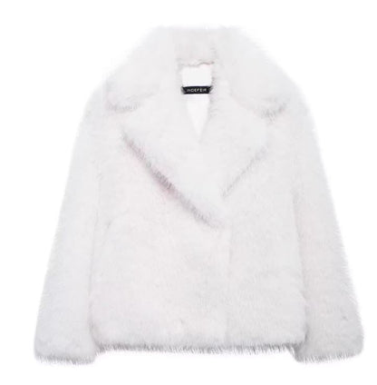 Virale Kunstfelljacke